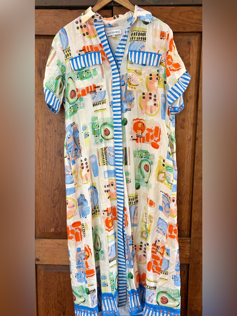 HUNTER BELL Dress in Blue, Orange, Green, Pink